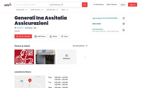 Generali Ina Assitalia Assicurazioni - Insurance - Via Liliano ...