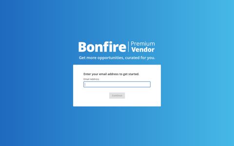 Bonfire Vendor Portal