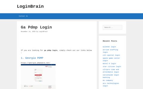 ga pdmp login - LoginBrain
