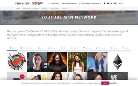 YouTube MCN Network - Star Network MCN : YouTube ...