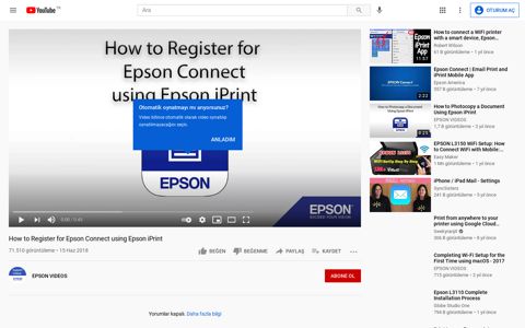 How to Register for Epson Connect using Epson ... - YouTube