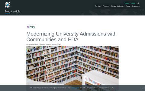 Modernizing University Admissions with Communities and EDA