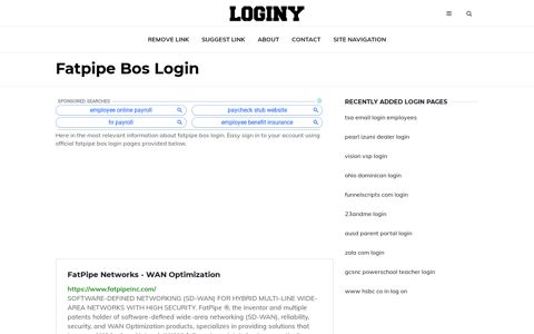 Fatpipe Bos Login ✔️ One Click Login - Loginy