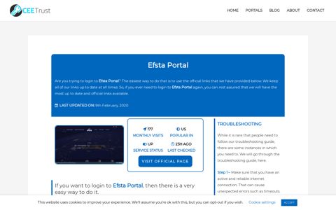 Efsta Portal - Find Official Portal - CEE Trust
