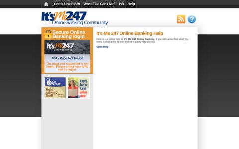 It's Me 247 Online Banking Help | _Credit Union 829