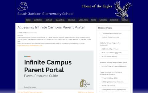 Accessing Infinite Campus Parent Portal – South Jackson ...