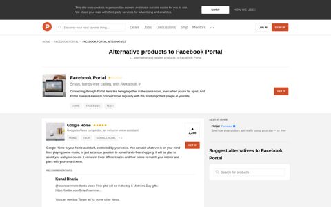 11 Alternatives to Facebook Portal | Product Hunt