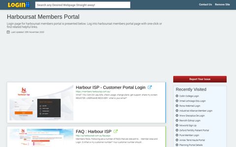 Harboursat Members Portal - Loginii.com