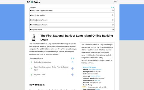 The First National Bank of Long Island Online Banking Login ...