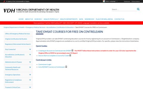 Take EMSAT Courses for FREE on CentreLearn – Emergency ...