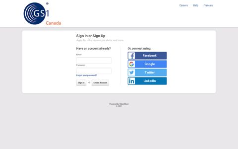 Sign In or Sign Up | Careers @ GS1 Canada - TalentNest