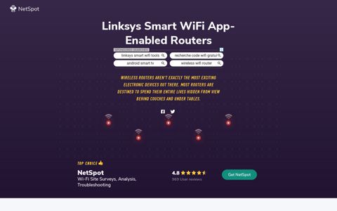 Use Linksys Smart WiFi Routers With NetSpot