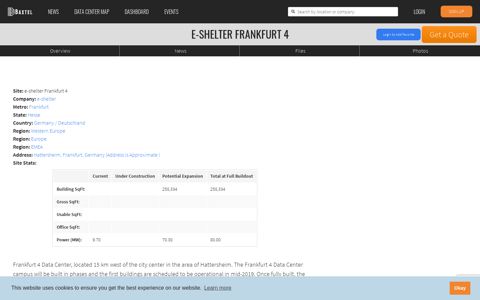 e-shelter Frankfurt 4 Data Center - Baxtel