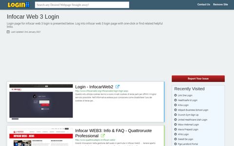 Infocar Web 3 Login - Loginii.com