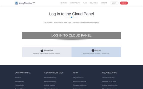 Log in to the Cloud Panel - iKeyMonitor