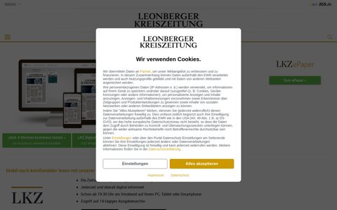 ePaper - Leonberger Kreiszeitung