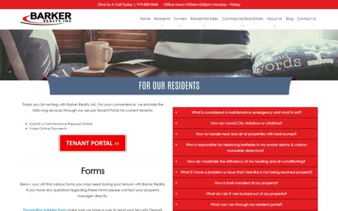 Resident Portal - Barker Realty Inc.