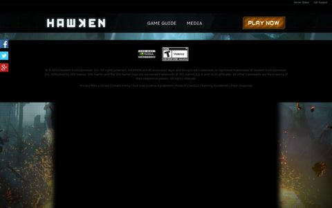 Log In - HAWKEN: Free-to-Play Mech First-Person-Shooter
