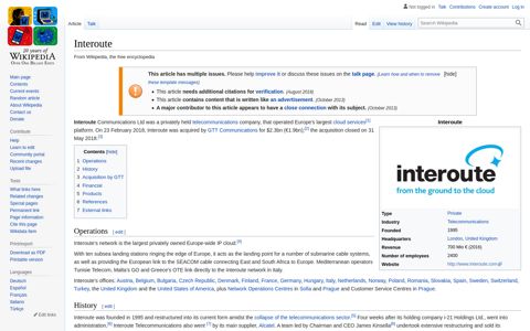 Interoute - Wikipedia