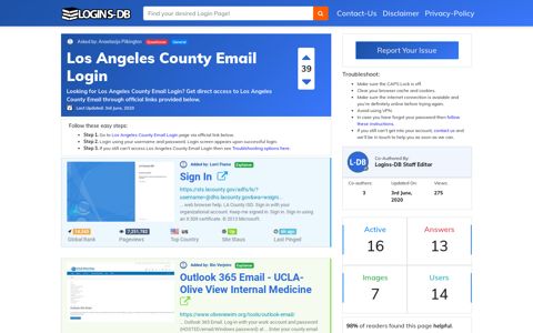 Los Angeles County Email Login - Logins-DB