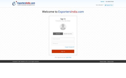 ExportersIndia: Members Login,Free Business Member Login
