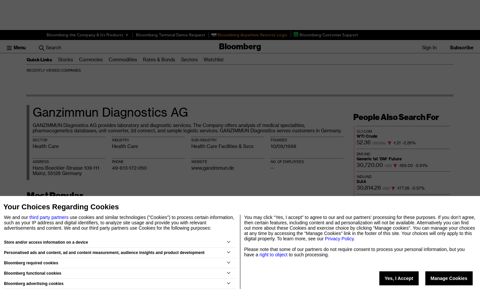 Ganzimmun Diagnostics AG - Company Profile and News ...
