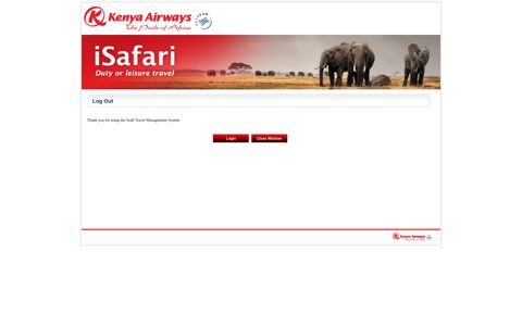 Staff Travel Management System - Kenya Airways