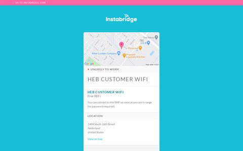 HEB Customer WiFi - Instabridge