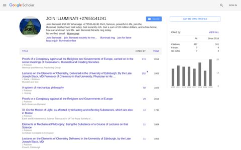 ‪JOIN ILLUMINATI +27655141241‬ - ‪Google Scholar‬
