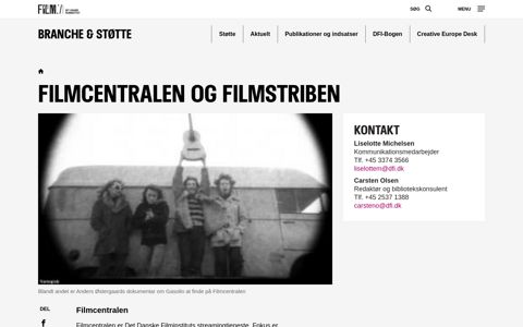 Filmcentralen og filmstriben | Det Danske Filminstitut