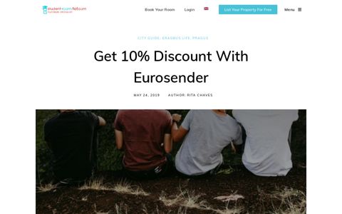 Get 10% Discount with Eurosender - Student Room Flat