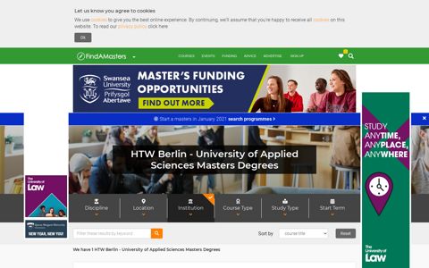 HTW Berlin - University of Applied Sciences Masters Degrees