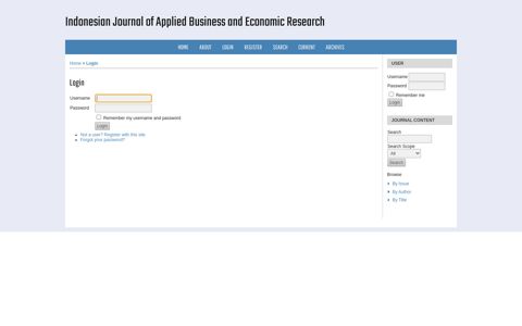 Login - Indonesian Journal of Applied Business and Economic ...