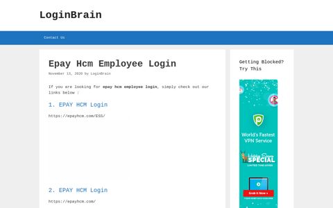 Epay Hcm Employee Epay Hcm Login - LoginBrain