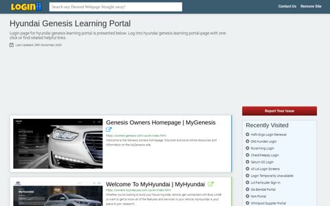 Hyundai Genesis Learning Portal