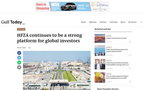 HFZA continues to be a strong platform for global investors ...