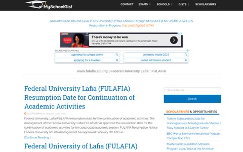 www.fulafia.edu.ng | Federal University Lafia : FULAFIA News