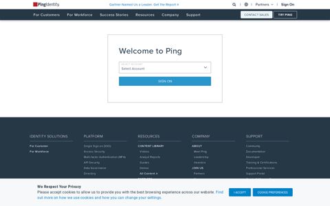Sign On - Ping Identity