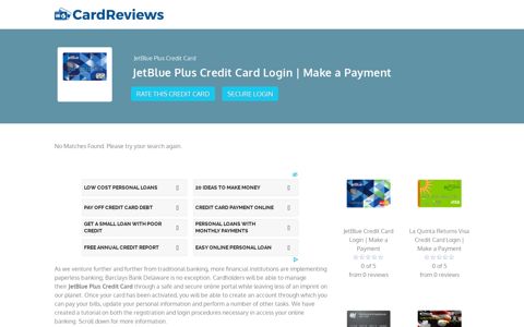 JetBlue Plus Credit Card Login | Make a Payment