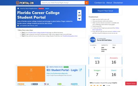 Florida Career College Student Portal
