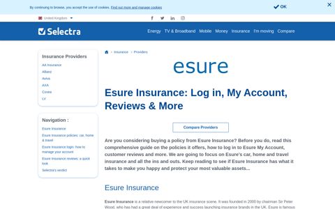 Esure Insurance: Log in, My Account, Reviews & More - Selectra
