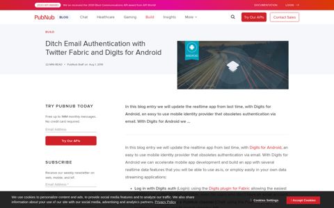 Ditch Email Authentication with Twitter Fabric and Digits for ...