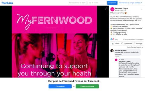 Fernwood Fitness - MyFernwood is here! As part of our ...