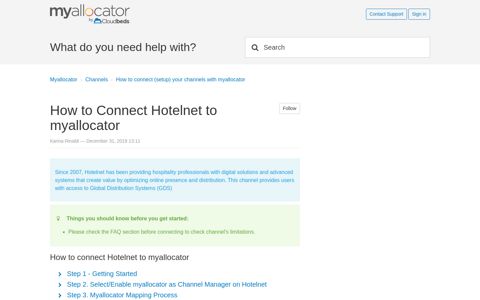 How to Connect Hotelnet to myallocator – Myallocator