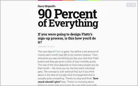 Flattr's sign-up process: is this how you'd design it? | 90 ...