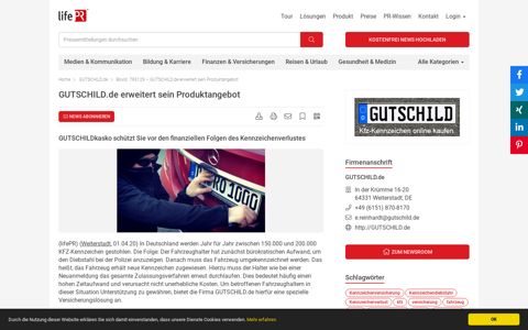 GUTSCHILD.de erweitert sein Produktangebot - lifePR