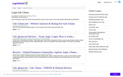 Login Gdc Ghana Gdc-Ghana.net - Website Analysis & Rating ...