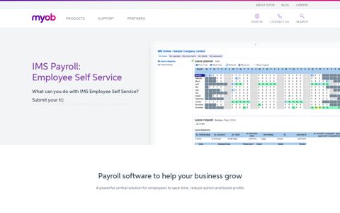 IMS Payroll: Employee Self Service - MYOB
