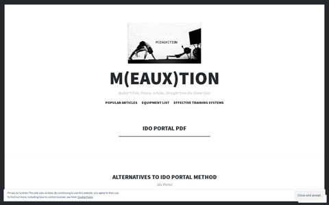Ido Portal PDF – M(eaux)tion