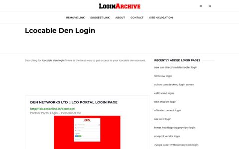 Lcocable Den Login - Sign in to Your Account